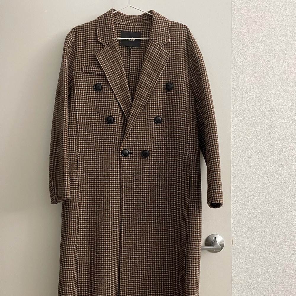 Maje Wool Coat Size FR40